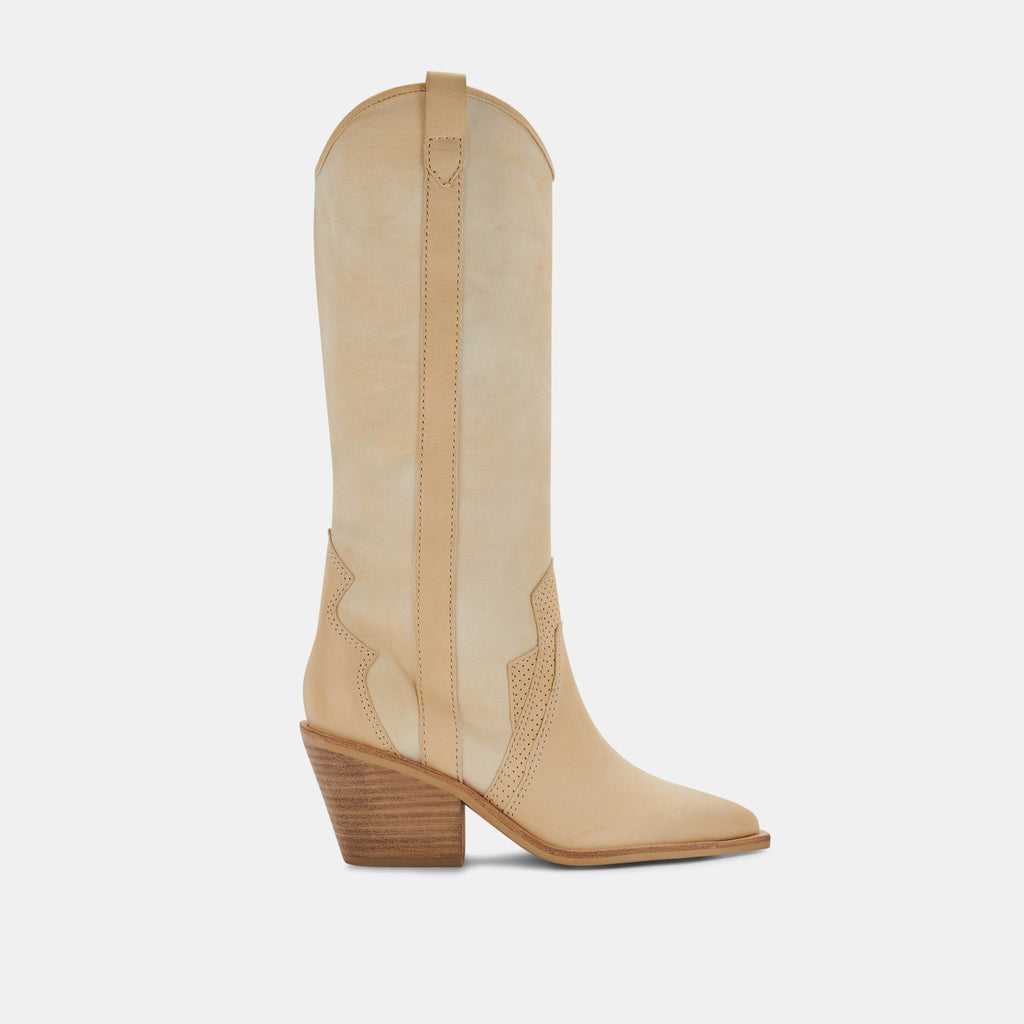 NAVENE Booties Vanilla Nubuck | Vanilla Nubuck Western Boots– Dolce Vita 6645171322946