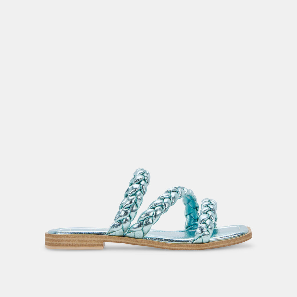 IMAN SANDALS BLUE METALLIC STELLA– Dolce Vita 6748346712130