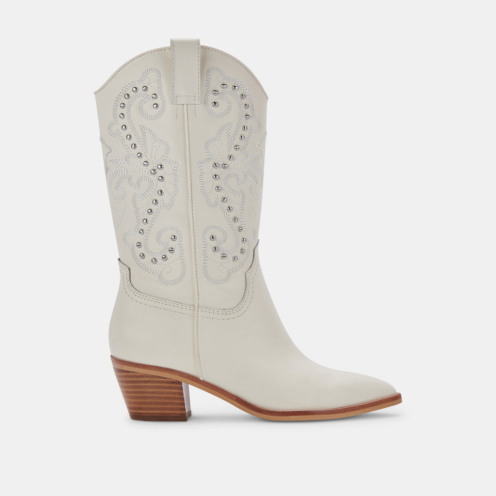 SULA BOOTS OFF WHITE LEATHER– Dolce Vita 6763301994562