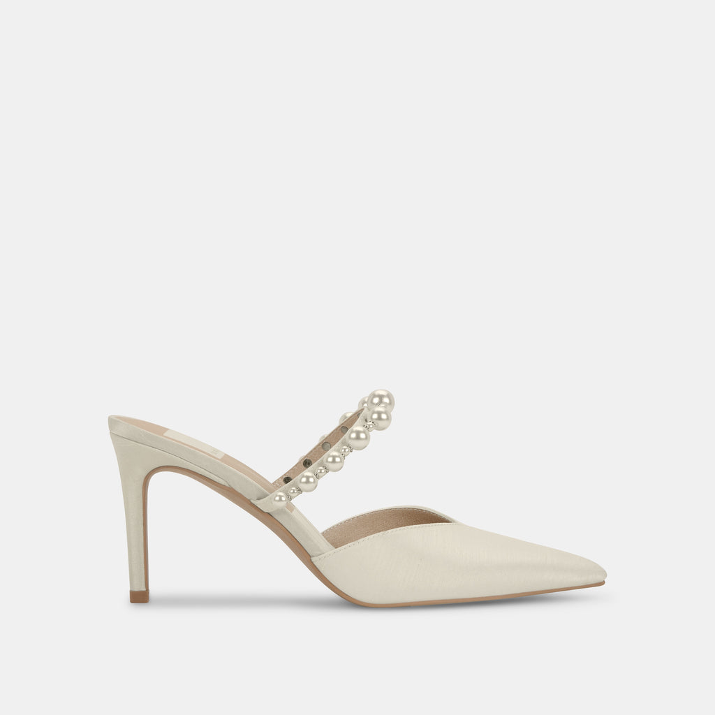 KANIKA Pearl Heels Vanilla Silk | Vanilla Silk Pearl Tapered Heels– Dolce Vita 6866100158530